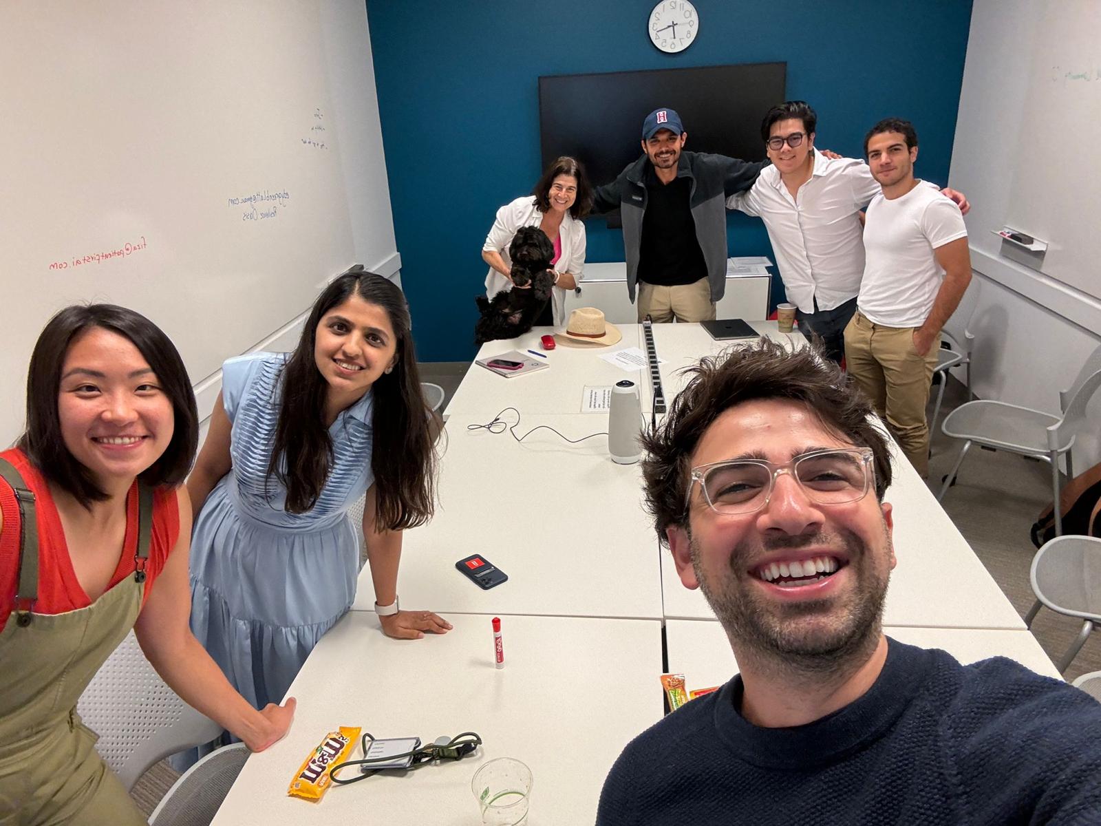 The Weave team in a working session at the Harvard i-lab